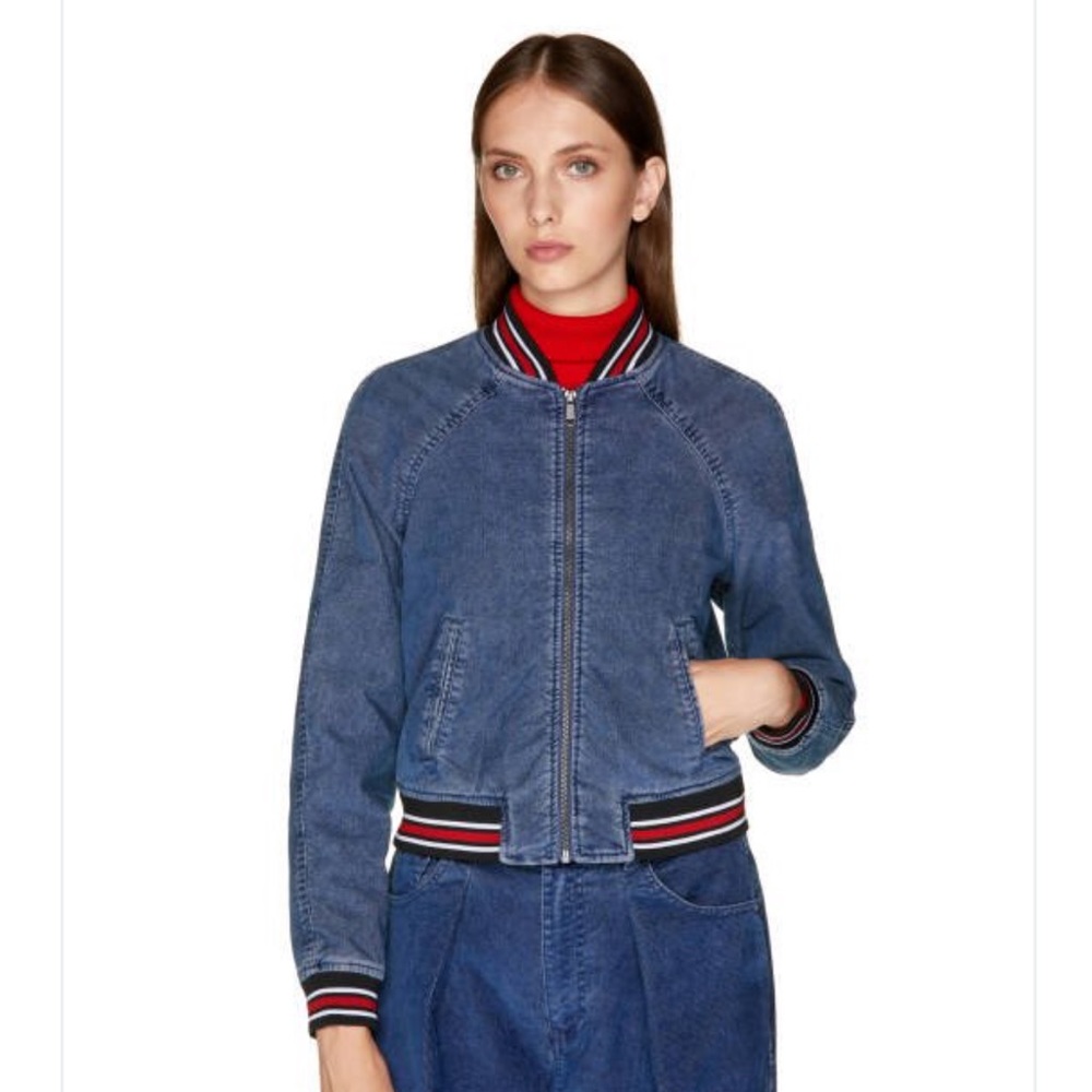 United Colors of Benetton velvet denim jacket